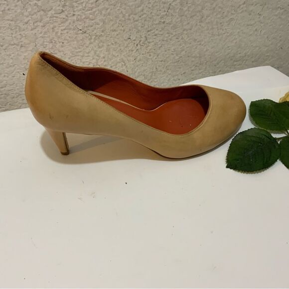 Cole Haan NikeAir Chelsea Tan Patent Leather Low Heel Pumps Size 7B - Picture 3 of 11